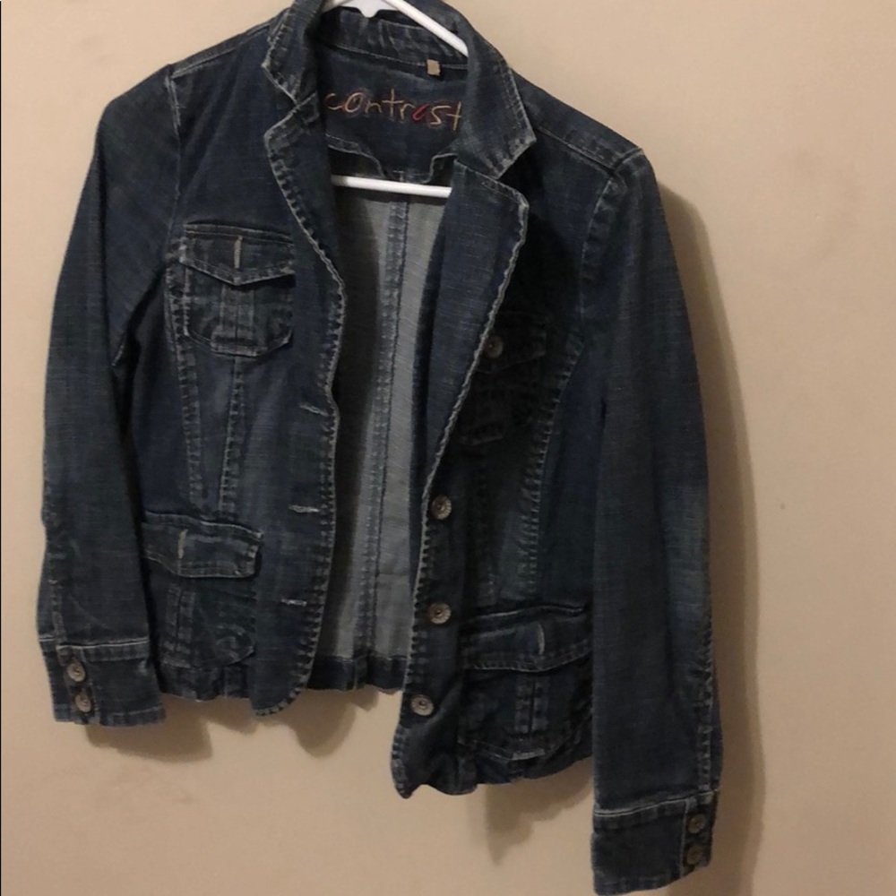 Dark grey denim jacket